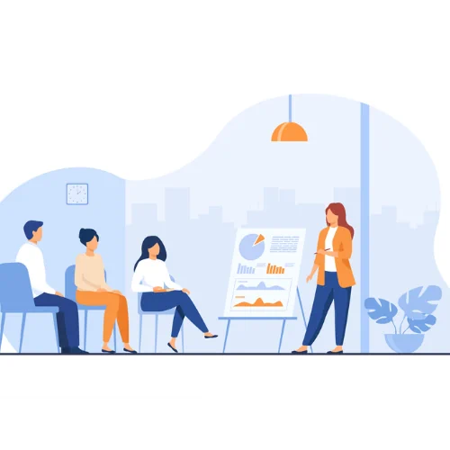 centre MHD accompagnement formation - dessin bleu