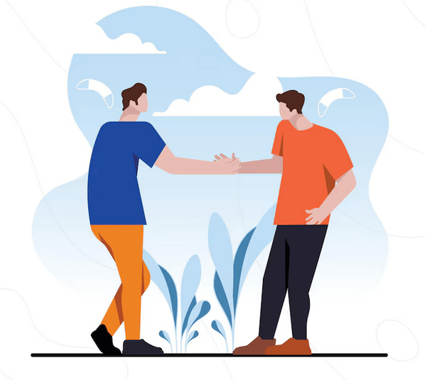 formation relation d'aide - 2 hommes